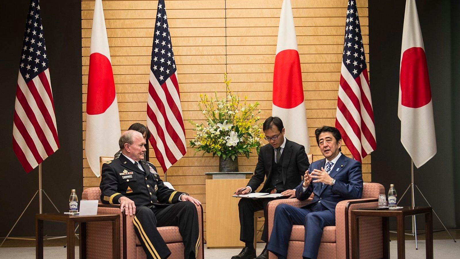 Shinzo Abe and Martin Dempsey