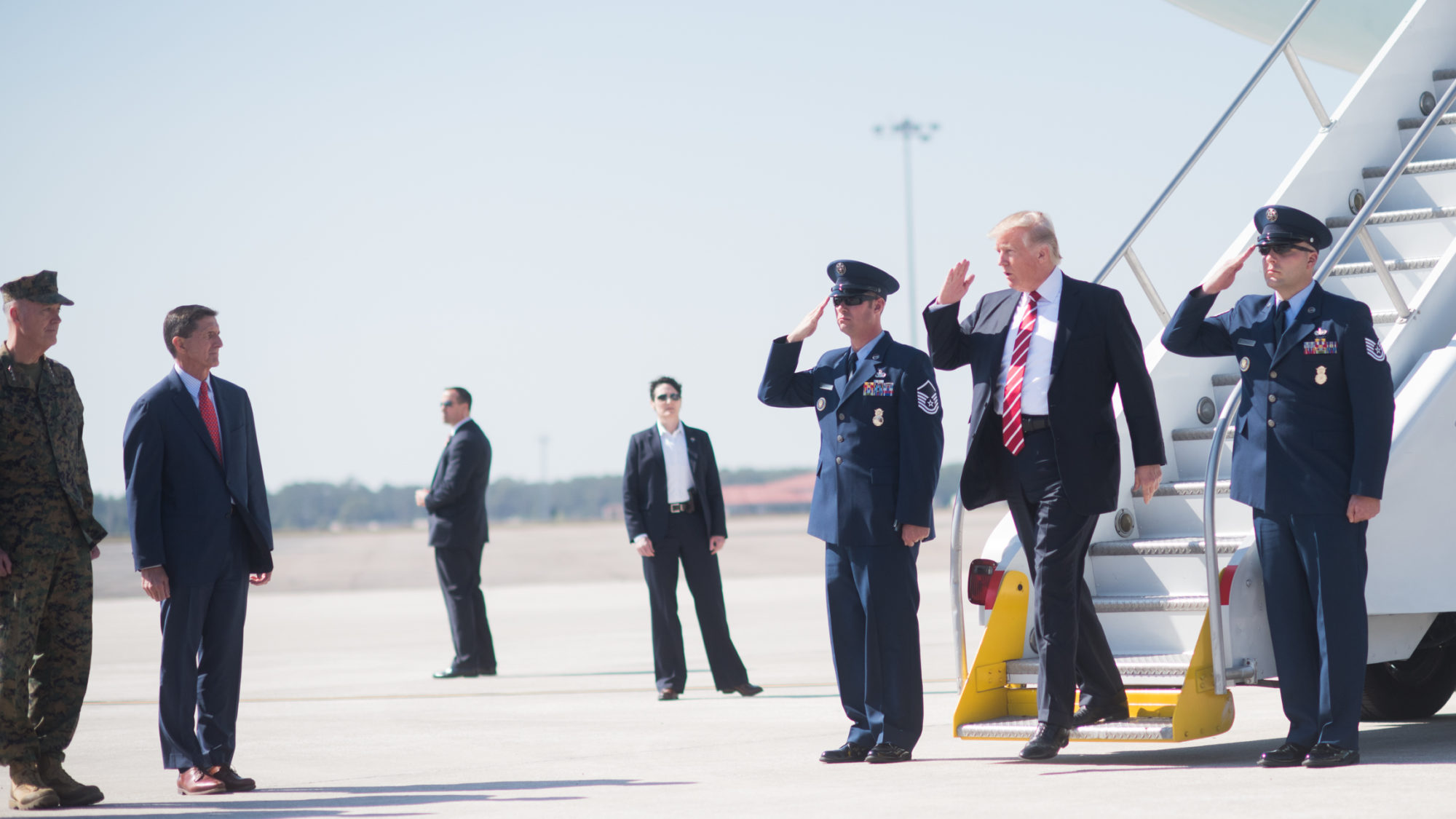 US President visiting MacDill Air Force Base