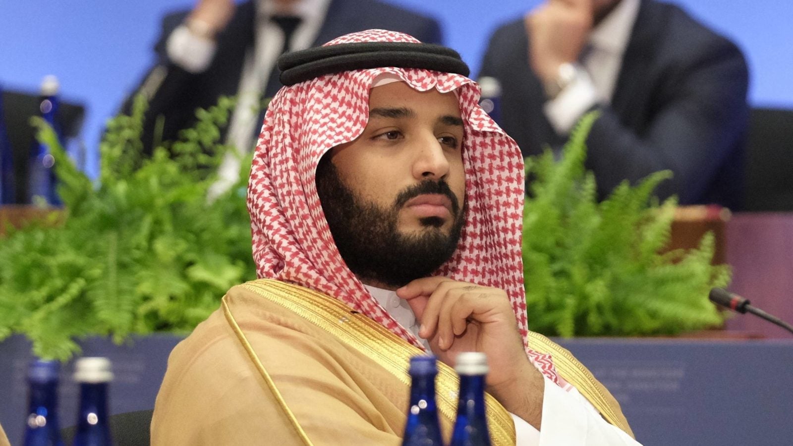 Close-up image of Saudi Crown Prince Muhammad bin Salman