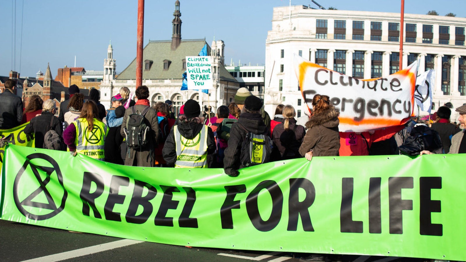 An Extinction Rebellion protest