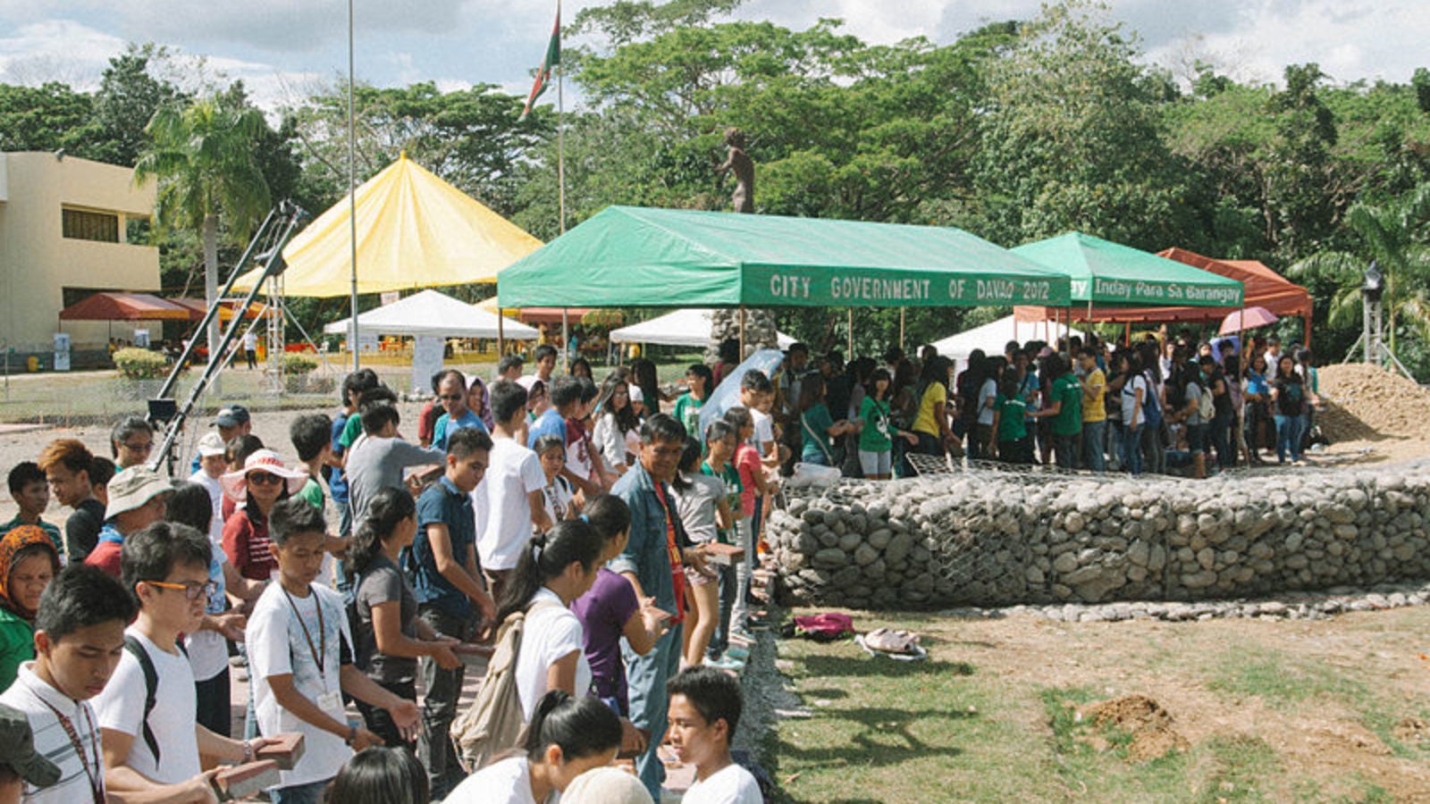 Students at a Filipino university