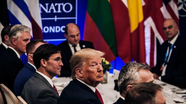 NATO members meeting with Trump and Esper in Washington
