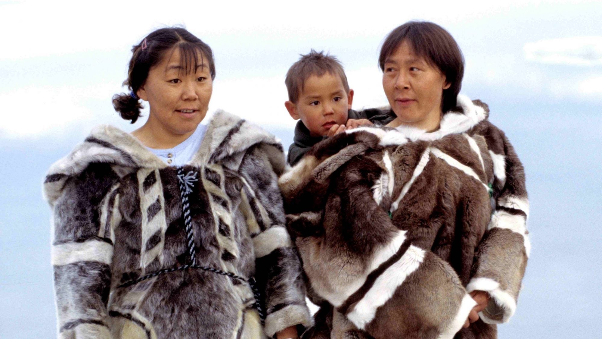 Three Inuit people