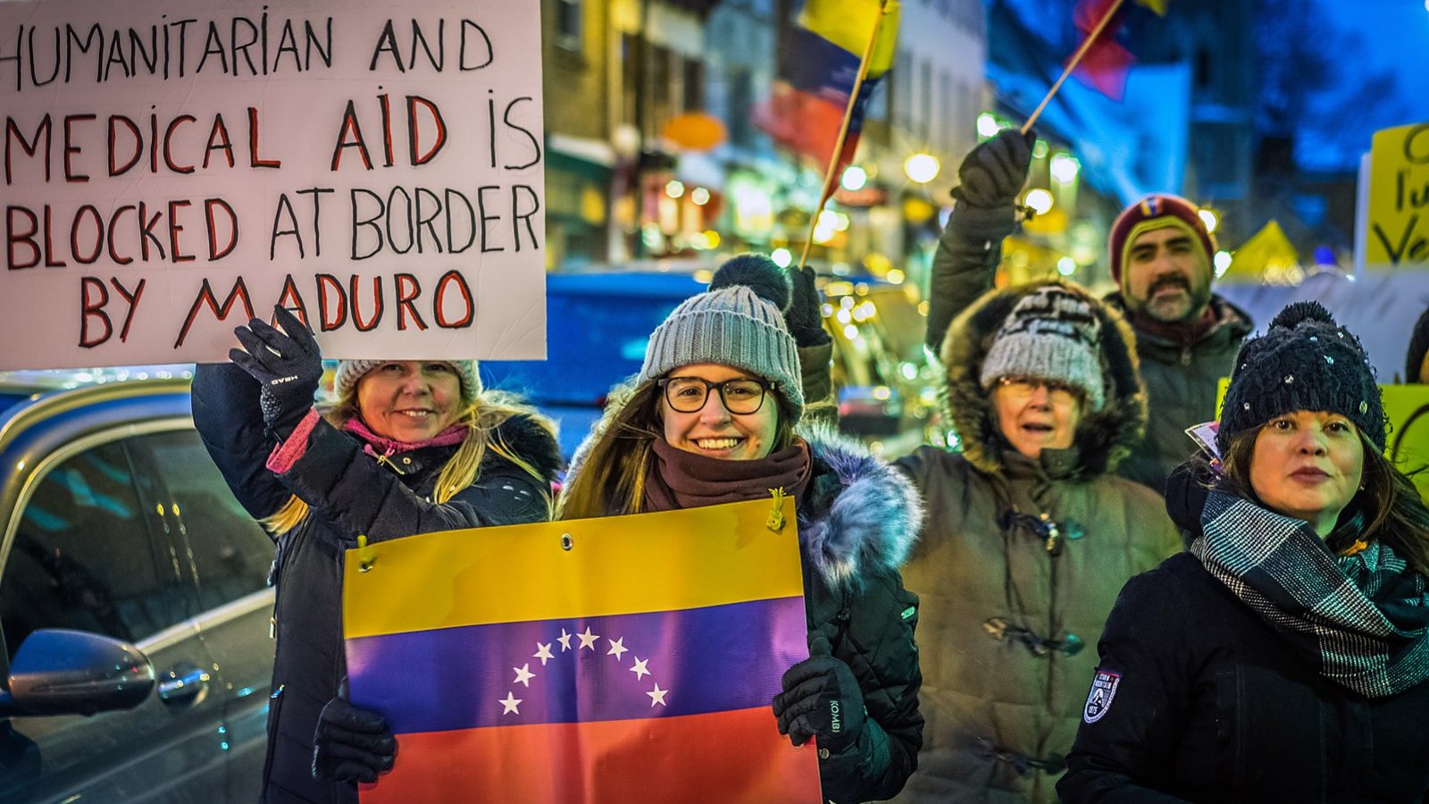 Venezuelan Protestors in Quebec