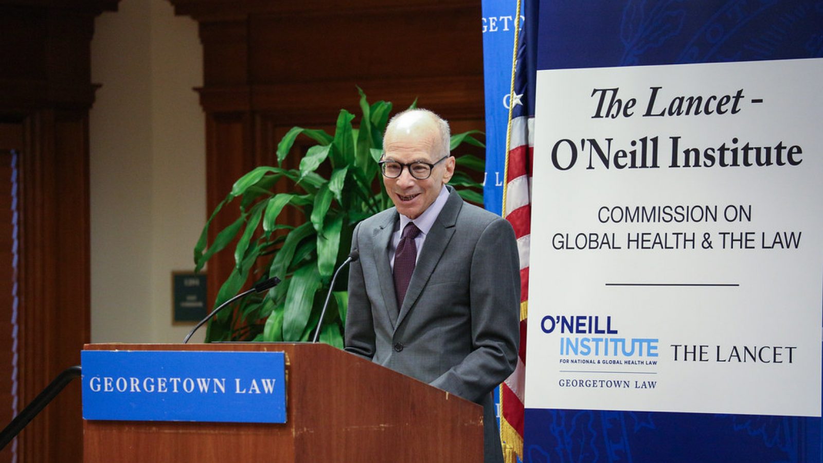 Professor Gostin Speaking at a Georgetown Law Event