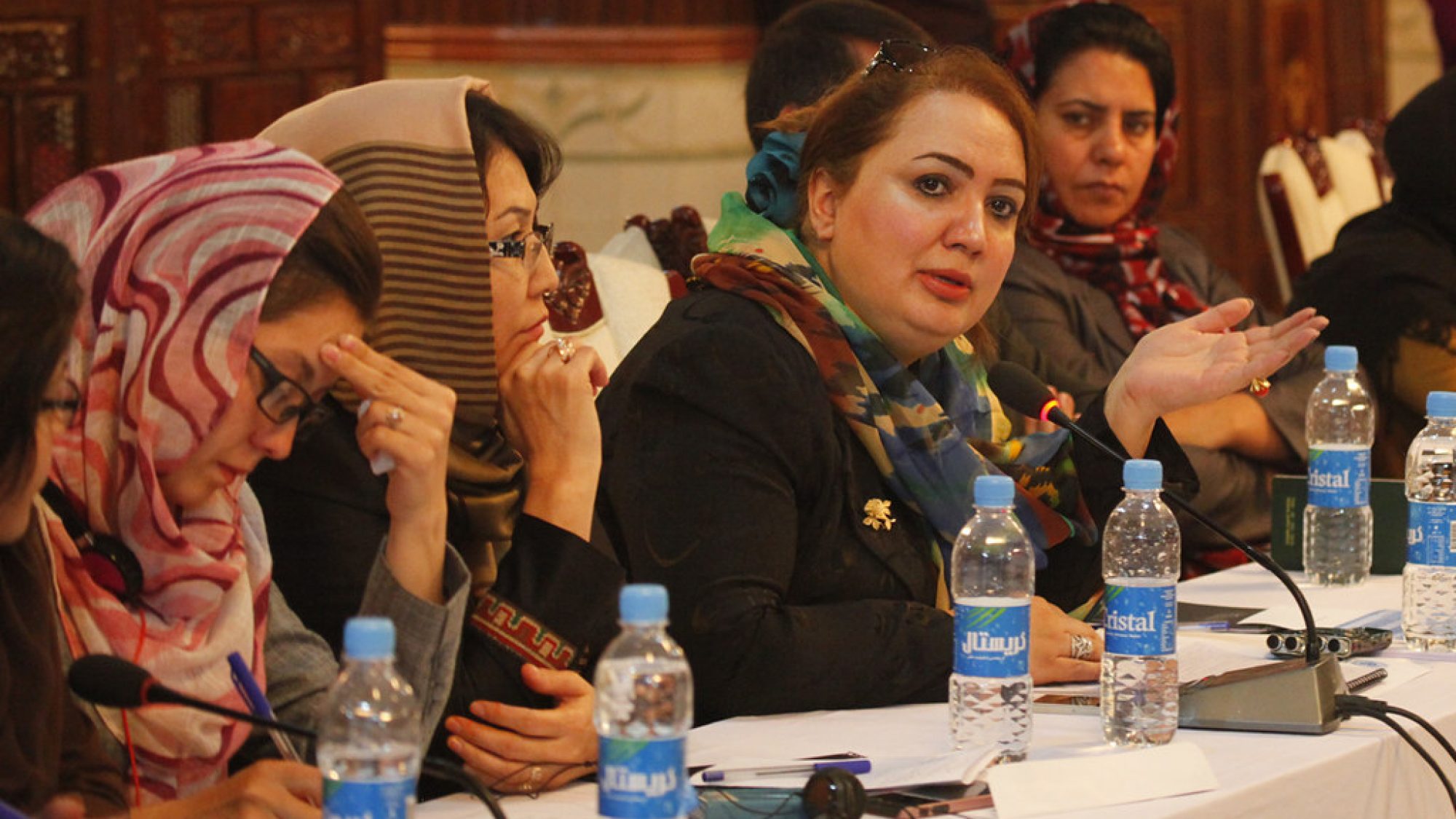 women participating in UN Assistance Mission in Afghanistan talks