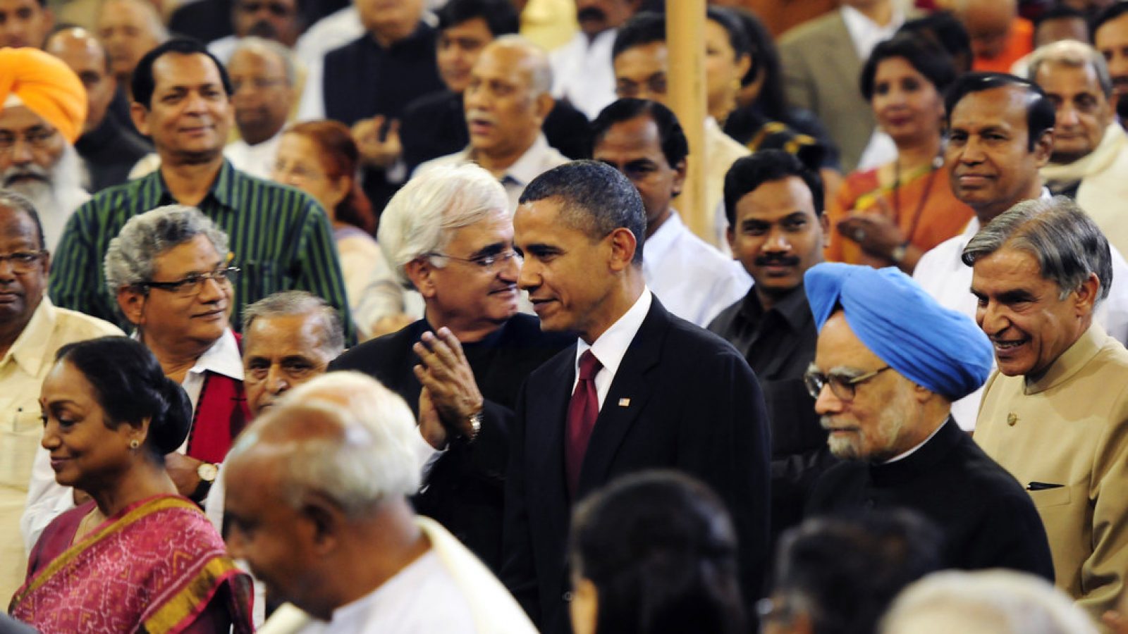 President Obama visits the Indian Parliament