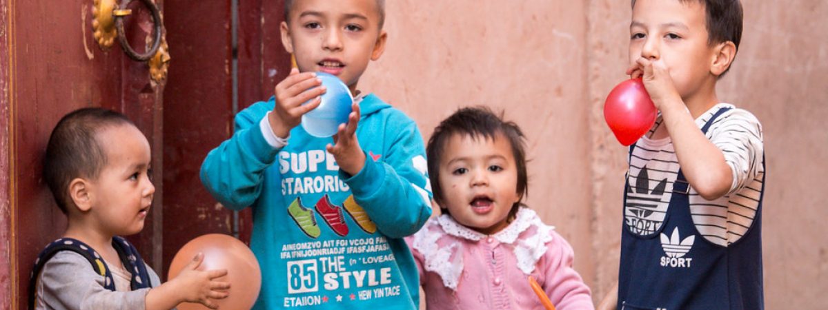 Uyghur children in Kashgar