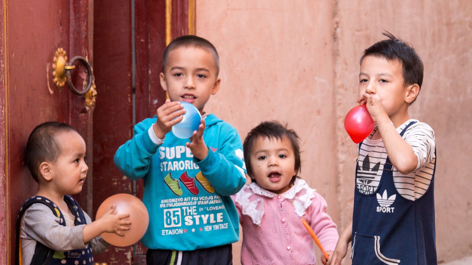 Uyghur children in Kashgar
