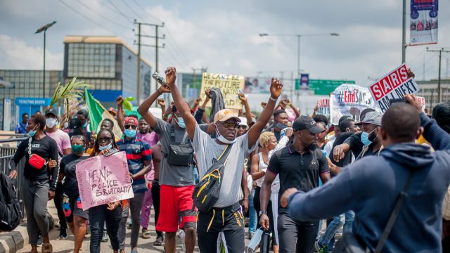 End SARS protests in Lagos