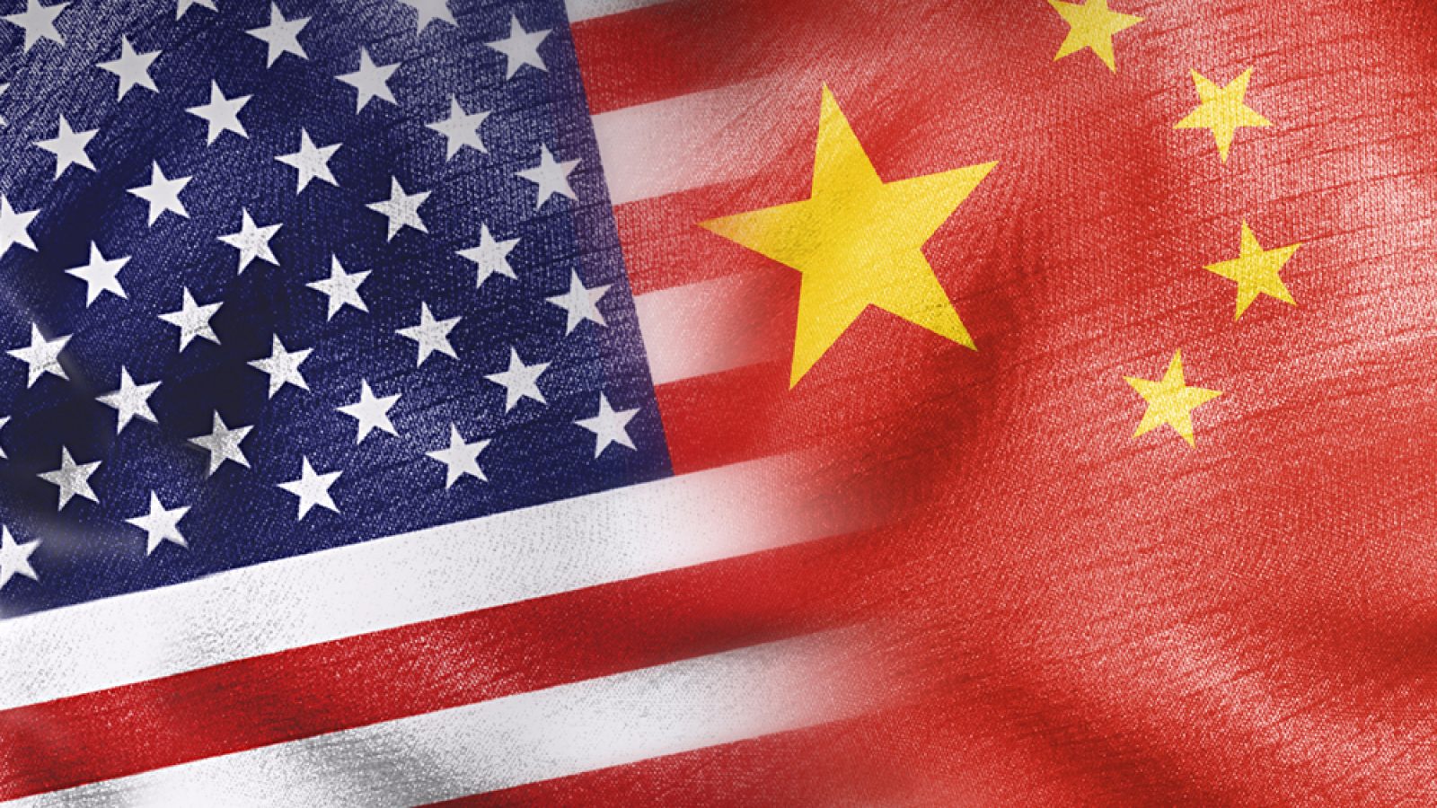 U.S. and China Flags