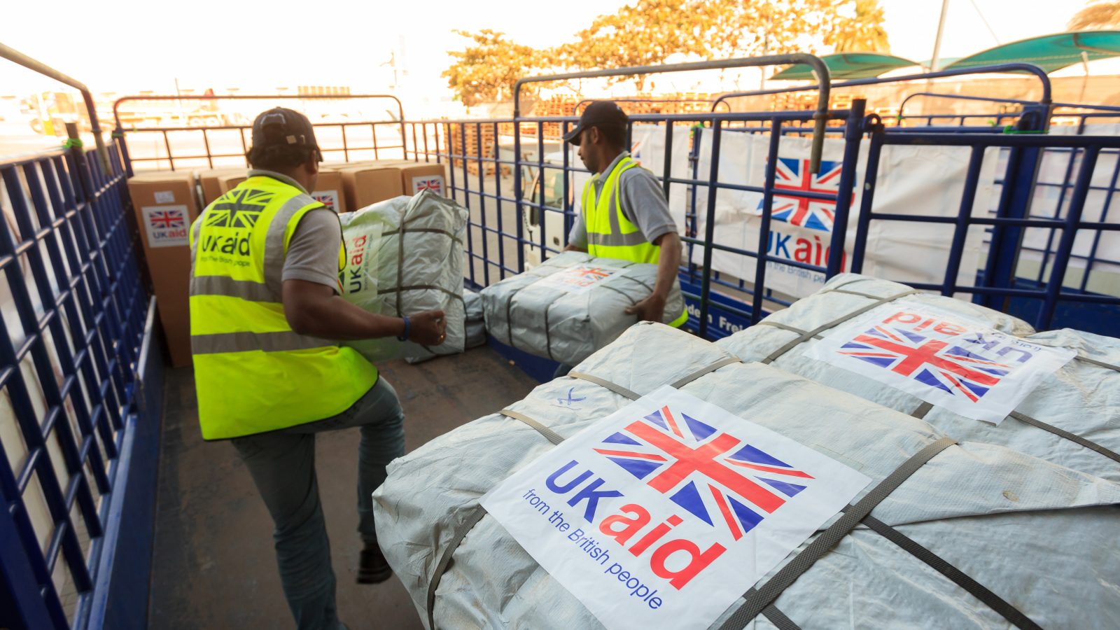 UK aid shipments in Dubai