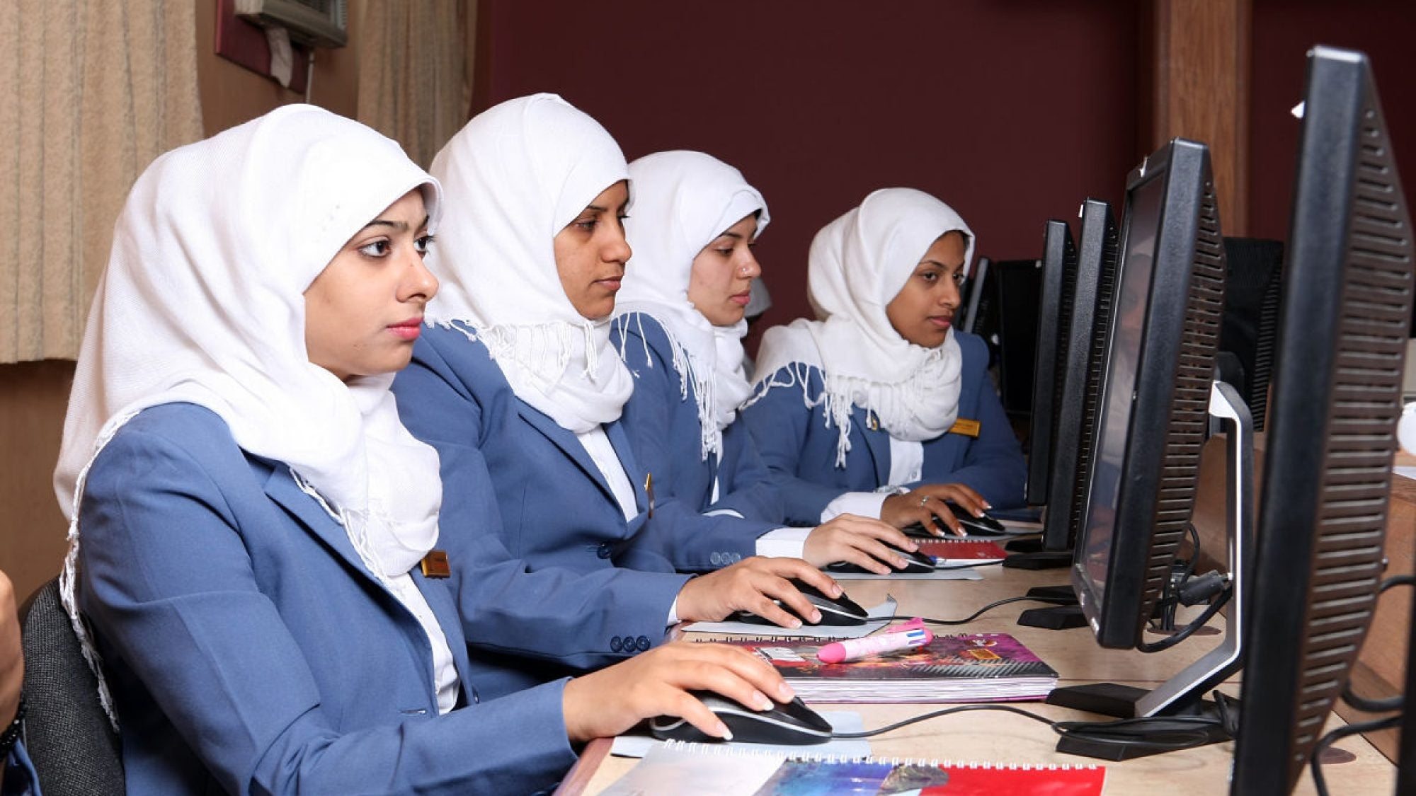 Bahraimi women in training center