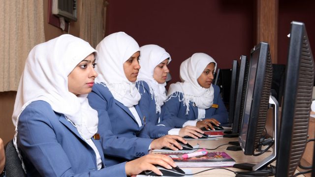 Bahraimi women in training center