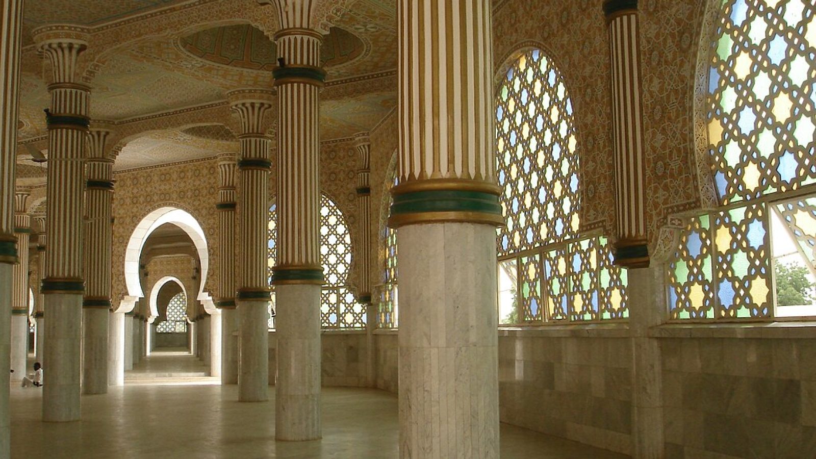 Interior of the Central Mosque of the Mourides in Touba, Senegal