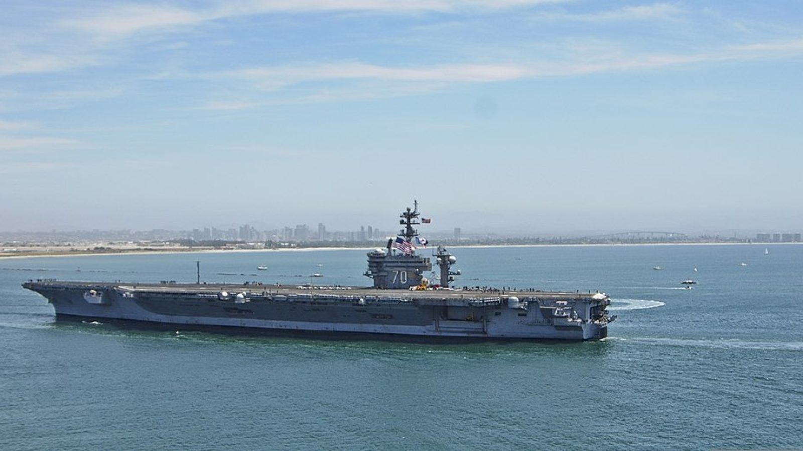 USS Naval aircraft carrier.