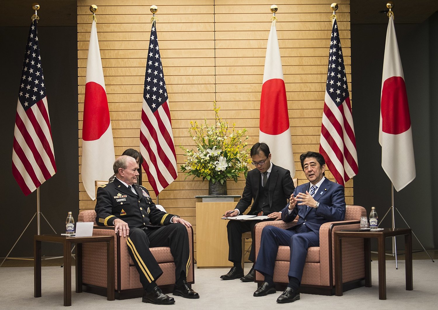 Shinzo Abe and Martin Dempsey