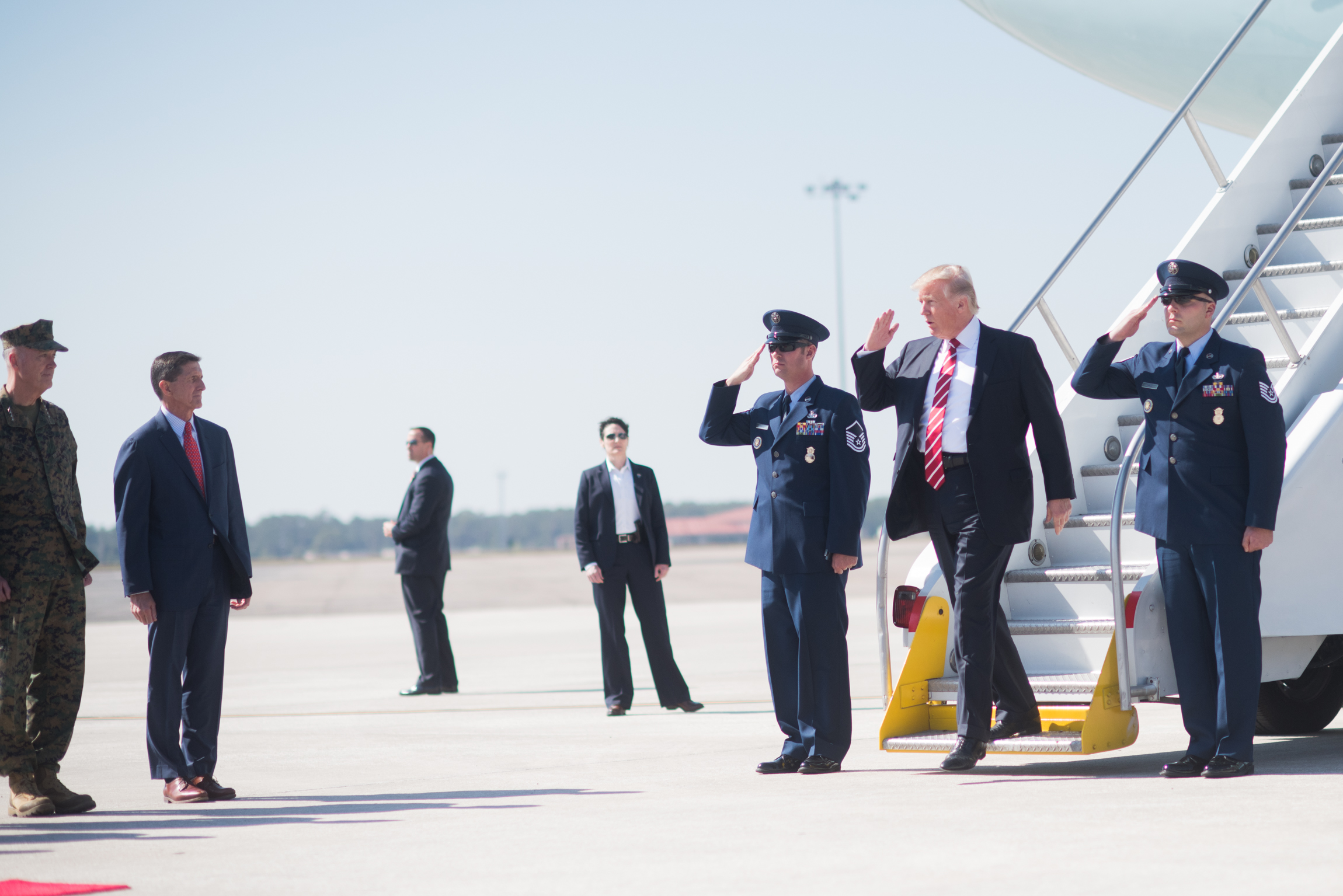 US President visiting MacDill Air Force Base