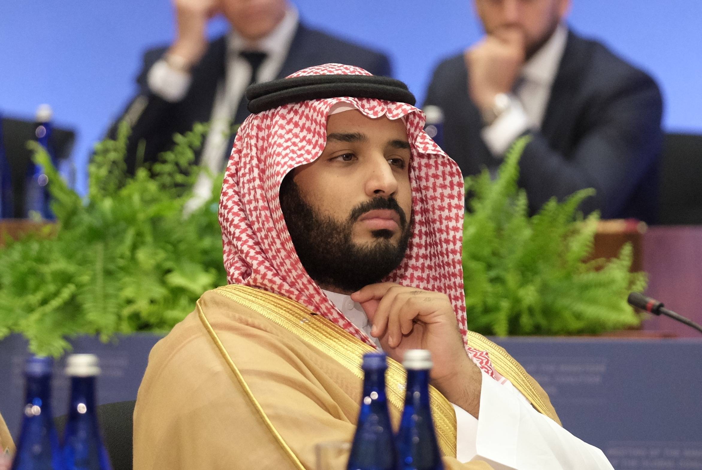 Close-up image of Saudi Crown Prince Muhammad bin Salman