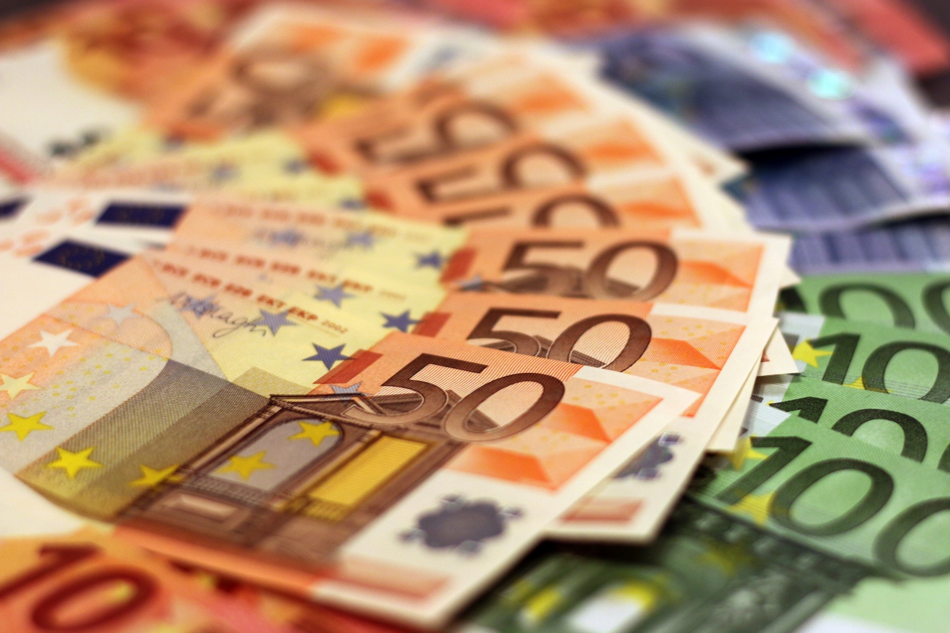 A stack of euros.