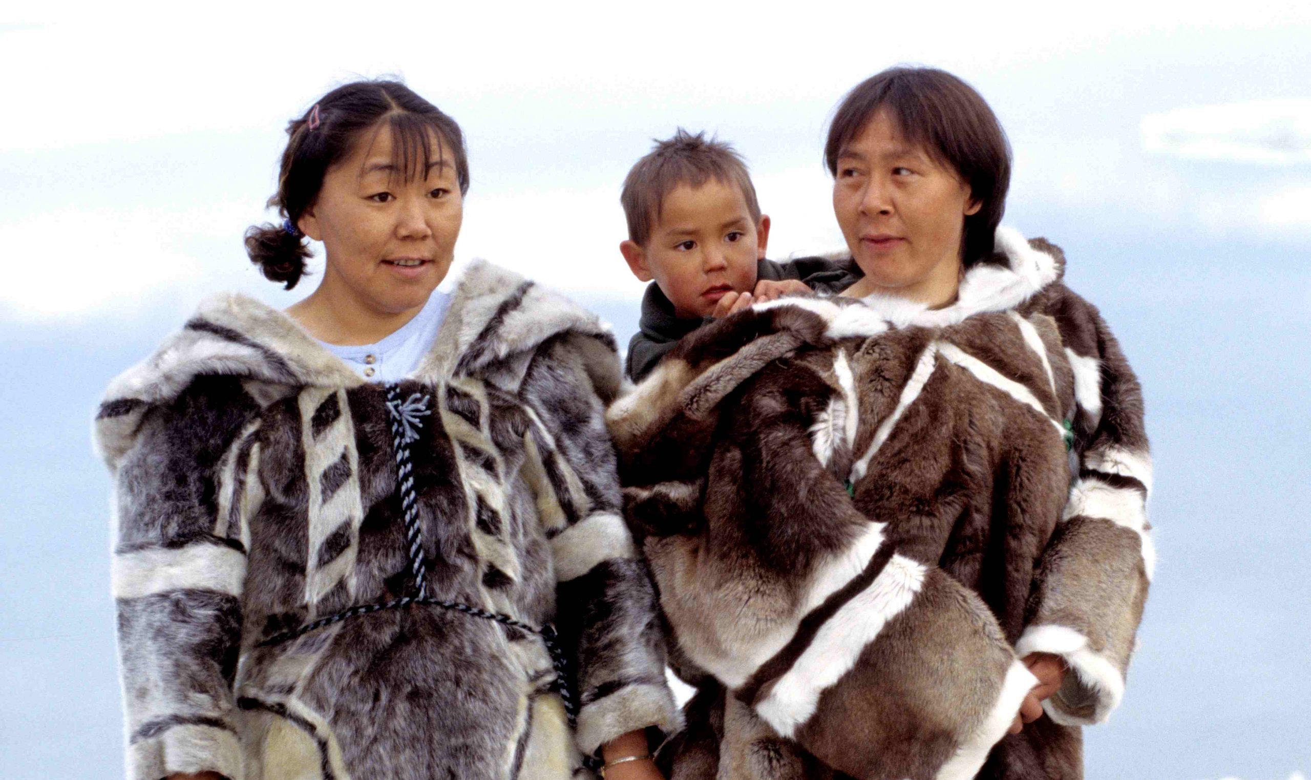 Three Inuit people