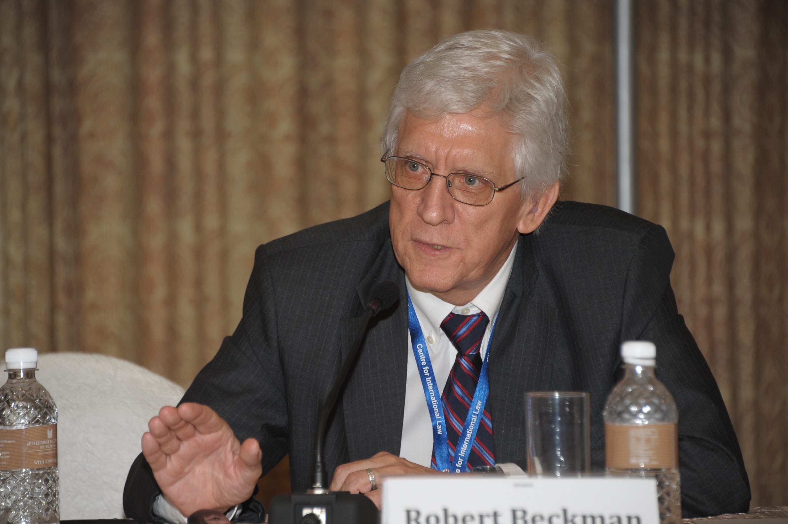 Robert Beckman participating in a conference