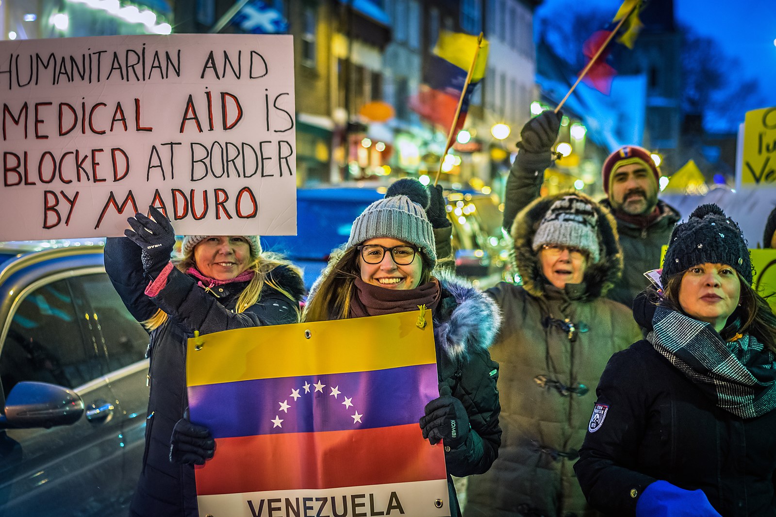 Venezuelan Protestors in Quebec