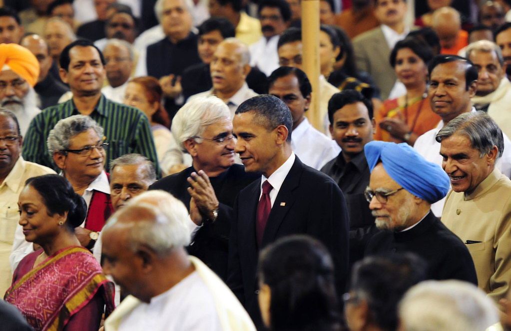President Obama visits the Indian Parliament