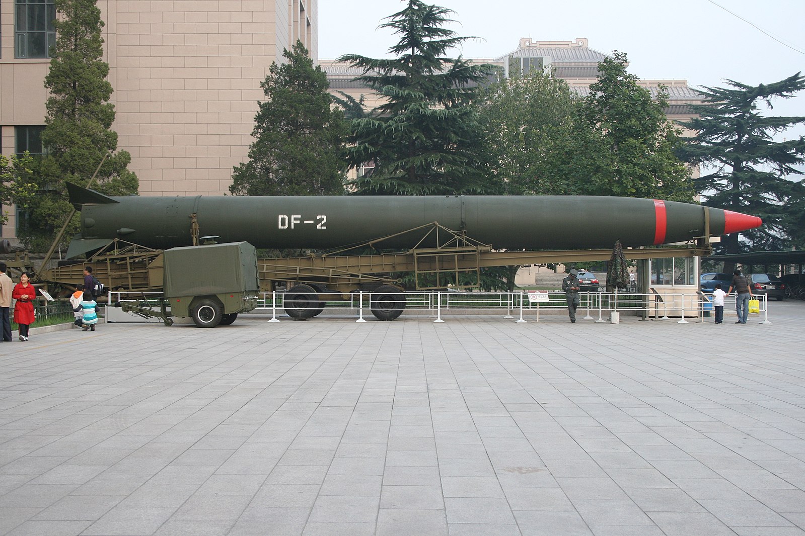 China's DongFeng 2 Missile on display