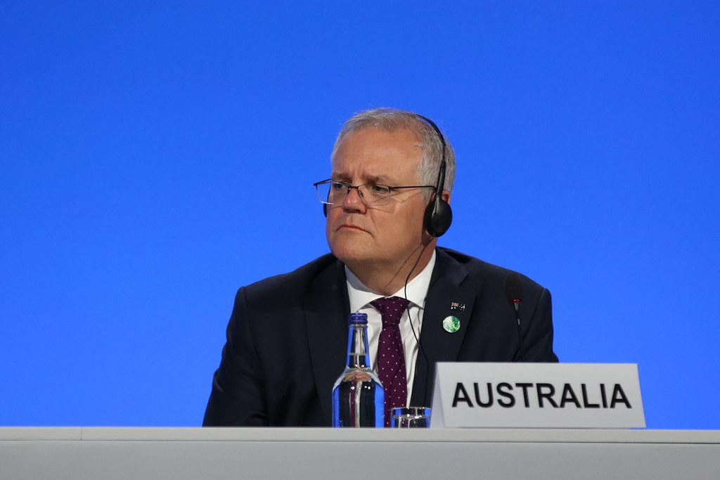 Prime Minister Scott Morrison at COP26 in Glasgow
